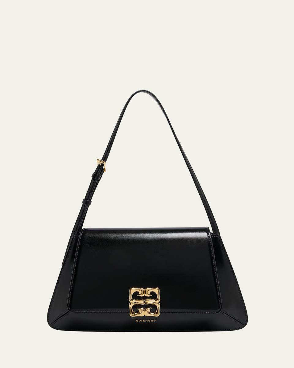 4G Liquid Shoulder Bag in Leather
